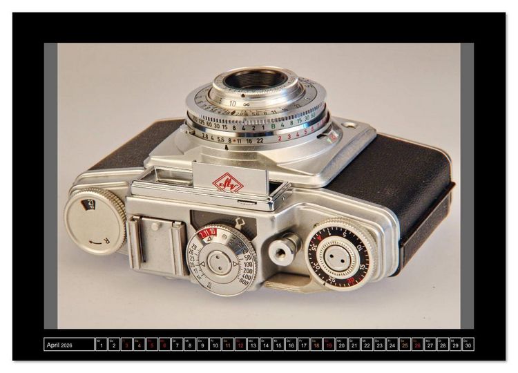 Produktbild: AGFA KAMERA OLDIES Klassische Kameras von 1926 - 1974 (hochwertiger Premium Wandkalender 2026 DIN A2 quer), Kunstdruck in Hochglanz
