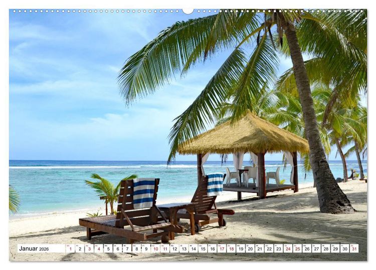 Produktbild: Rarotonga - Trauminsel im S&uuml;dpazifik. (hochwertiger Premium Wandkalender 2026 DIN A2 quer), Kunstdruck in Hochglanz