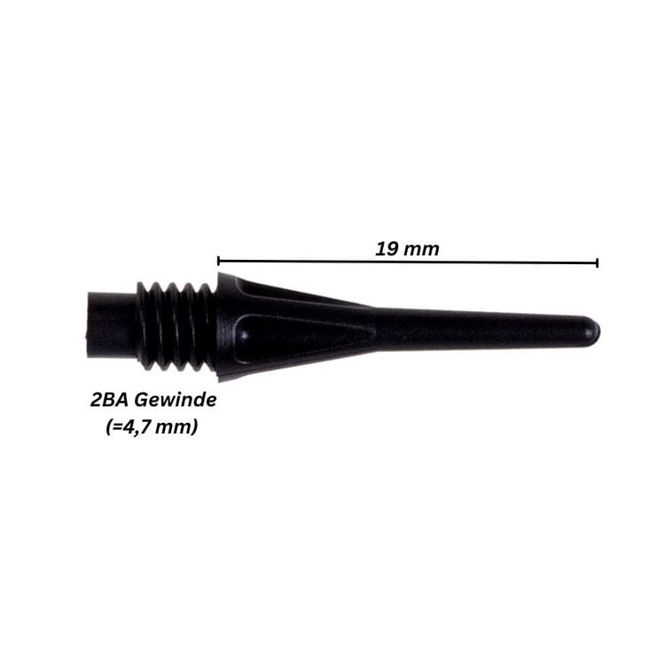 Produktbild: Karella 8051.01 - Softspitzen PRO-TIP 1000 St&uuml;ck schwarz 2BA
