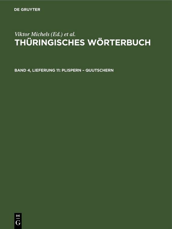 Produktbild: Plispern &ndash; quutschern