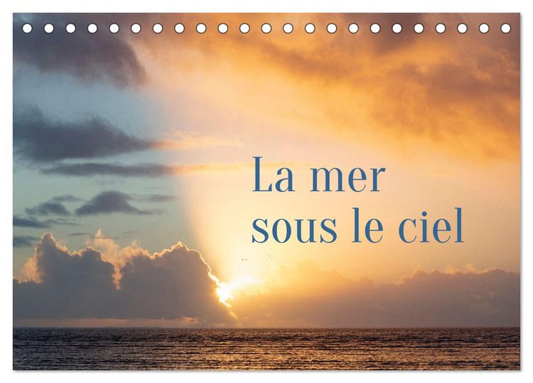 Produktbild: La mer sous le ciel (Calendrier de bureau 2026 DIN A5 vertical), CALVENDO calendrier mensuel