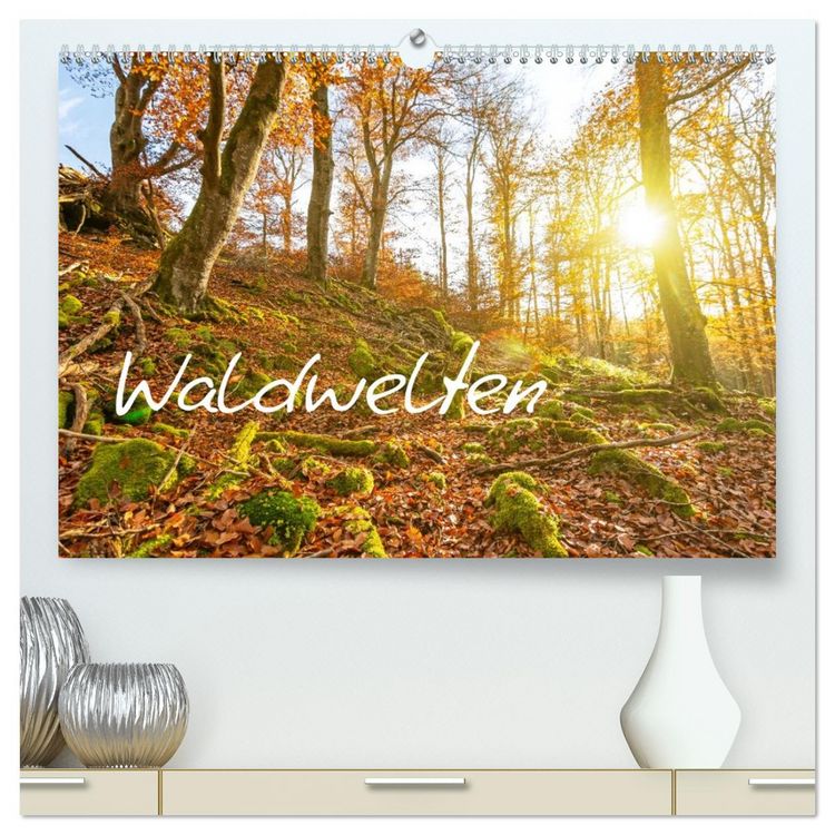 Produktbild: Waldwelten (hochwertiger Premium Wandkalender 2026 DIN A2 quer), Kunstdruck in Hochglanz