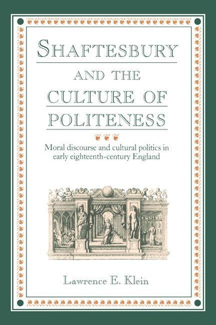Produktbild: Shaftesbury and the Culture of Politeness