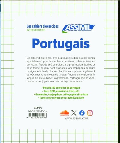 Produktbild: Cahier Exercices Portugais Niveau Intermediaire