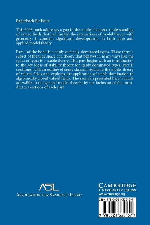 Produktbild: Stable Domination and Independence in Algebraically Closed Valued Fields