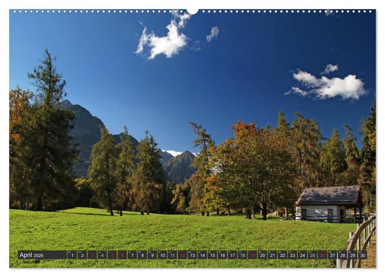 Produktbild: Vorarlberg in &Ouml;sterreich (Wandkalender 2026 DIN A2 quer), CALVENDO Monatskalender