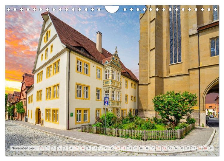 Produktbild: Rothenburg ob der Tauber Impressionen (Wandkalender 2026 DIN A4 quer), CALVENDO Monatskalender