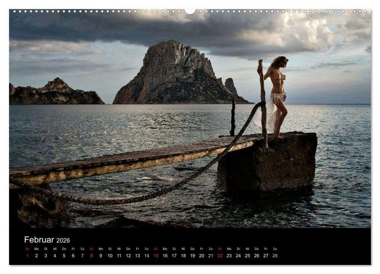 Produktbild: Landschaftsaktbilder Ibiza und Lanzarote (Wandkalender 2026 DIN A2 quer), CALVENDO Monatskalender