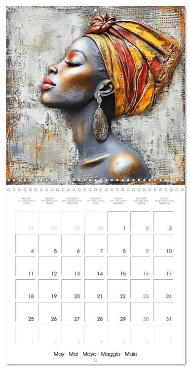 Produktbild: Artistic African Grace (Wall Calendar 2026 12 &times; 12 Inch) CALVENDO 12 Month Wall Calendar