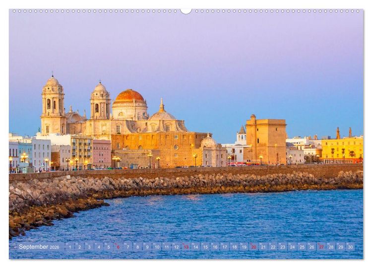 Produktbild: Ein Herz f&uuml;r Cadiz (hochwertiger Premium Wandkalender 2026 DIN A2 quer), Kunstdruck in Hochglanz