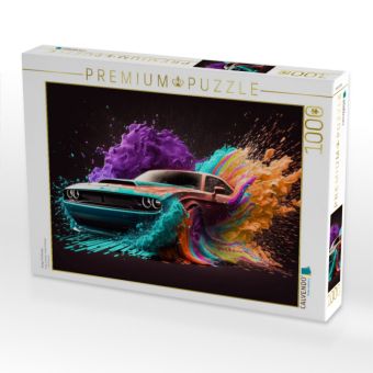 Produktbild: CALVENDO Puzzle Dodge Challenger | 1000 Teile Lege-Gr&ouml;&szlig;e 64x48cm Foto-Puzzle f&uuml;r gl&uuml;ckliche Stunden