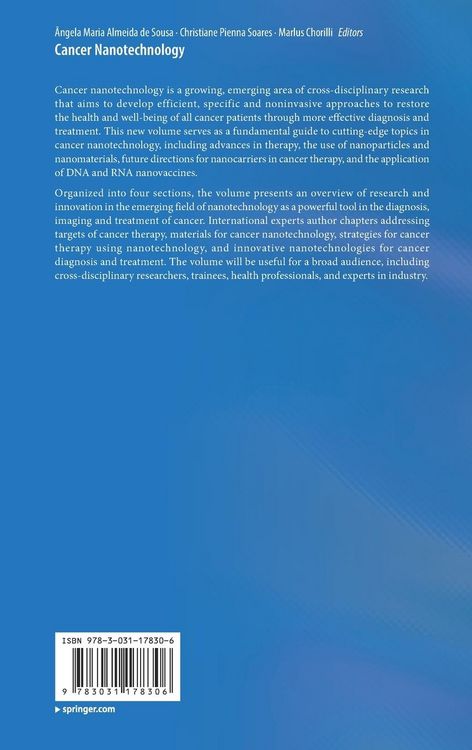 Produktbild: Cancer Nanotechnology