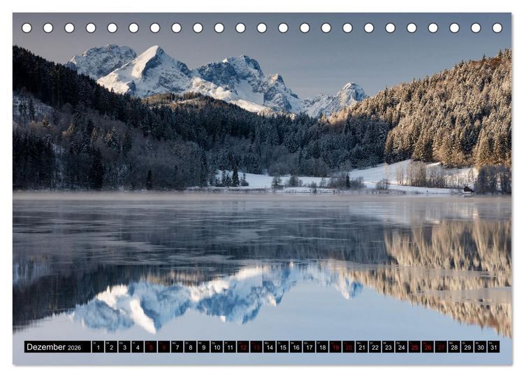 Produktbild: Seen im Werdenfelser Land (Tischkalender 2026 DIN A5 quer), CALVENDO Monatskalender