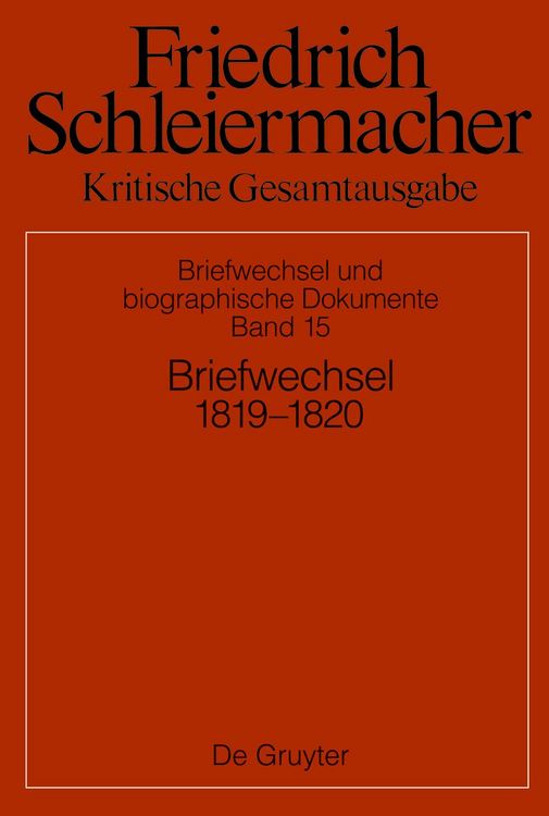 Produktbild: Briefwechsel 1819&ndash;1820