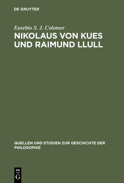 Produktbild: Nikolaus von Kues und Raimund Llull