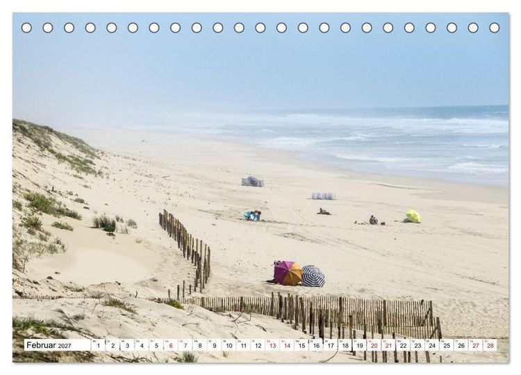 Produktbild: Momente einer Reise - Franz&ouml;sische Atlantikk&uuml;ste (Tischkalender 2027 DIN A5 quer), CALVENDO Monatskalender
