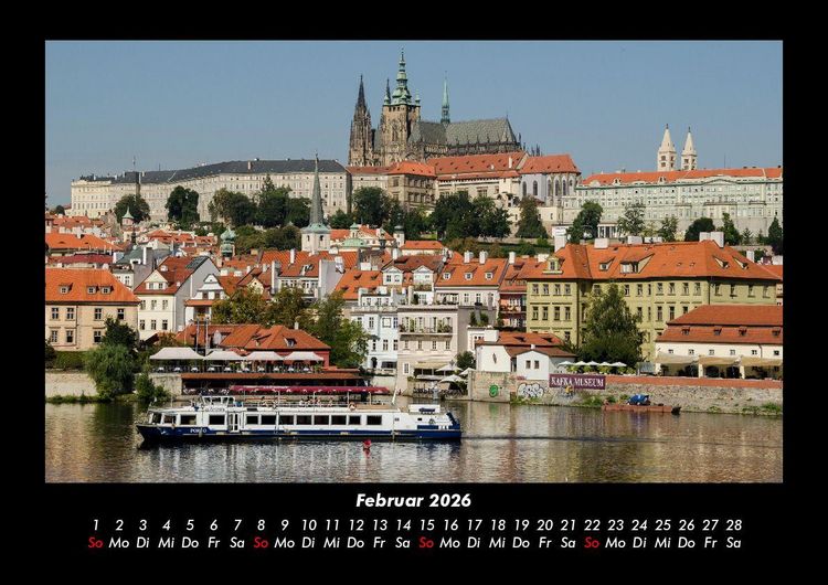 Produktbild: Prag 2026 Fotokalender DIN A3