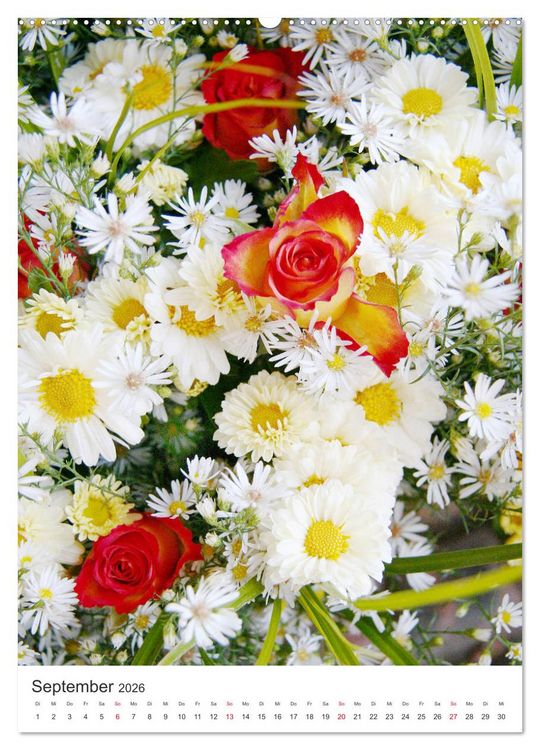 Produktbild: Verliebt in Blumen (Wandkalender 2026 DIN A2 hoch), CALVENDO Monatskalender