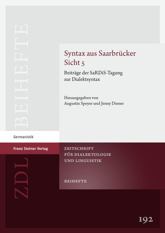 Produktbild: Syntax aus Saarbr&uuml;cker Sicht 5