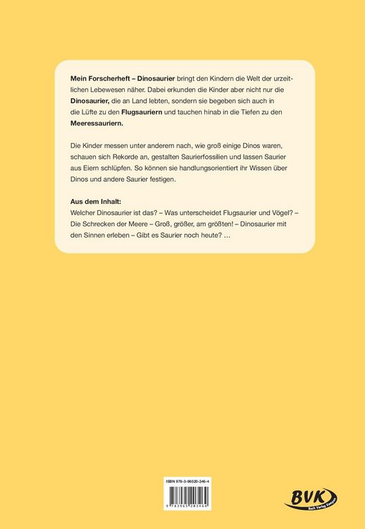 Produktbild: Mein Forscherheft - Dinosaurier
