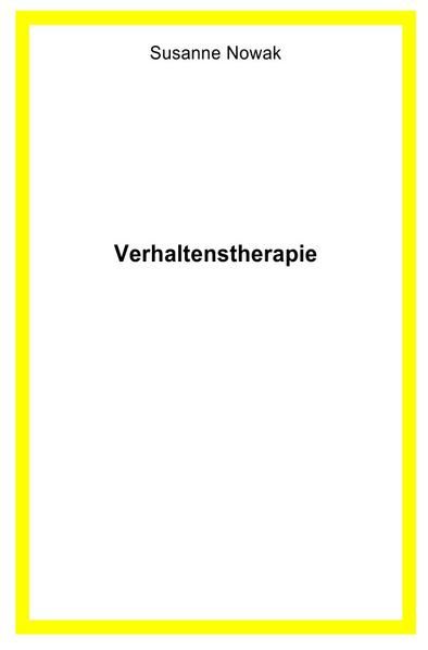 Produktbild: Verhaltenstherapie