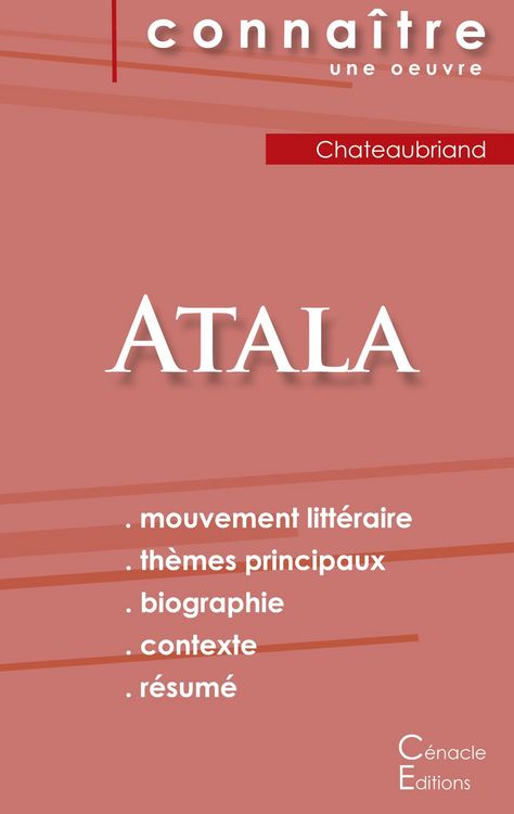 Produktbild: Fiche de lecture Atala de Chateaubriand (Analyse litt&eacute;raire de r&eacute;f&eacute;rence et r&eacute;sum&eacute; complet)