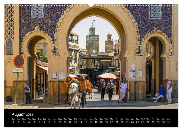 Produktbild: Impressions of Morocco 2026 (High Quality Premium Wall Calendar 2026 DIN A2 landscape),CALVENDO 12 Month Wall Calendar