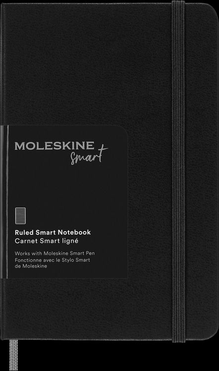 Produktbild: Moleskine Smart Notebook, Pocket, Ruled, Black, Hard Cover (3.5 x 5.5)