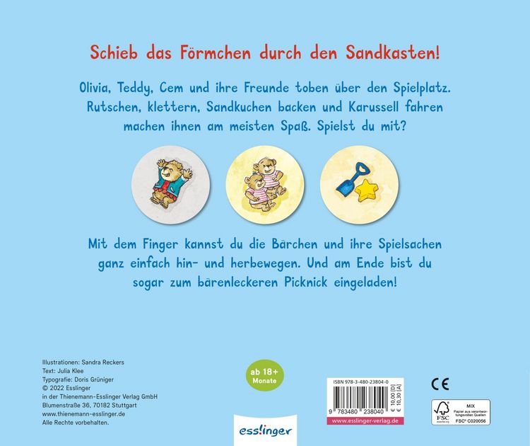 Produktbild: Meine Schiebebahn-Pappe: Komm mit auf den Spielplatz