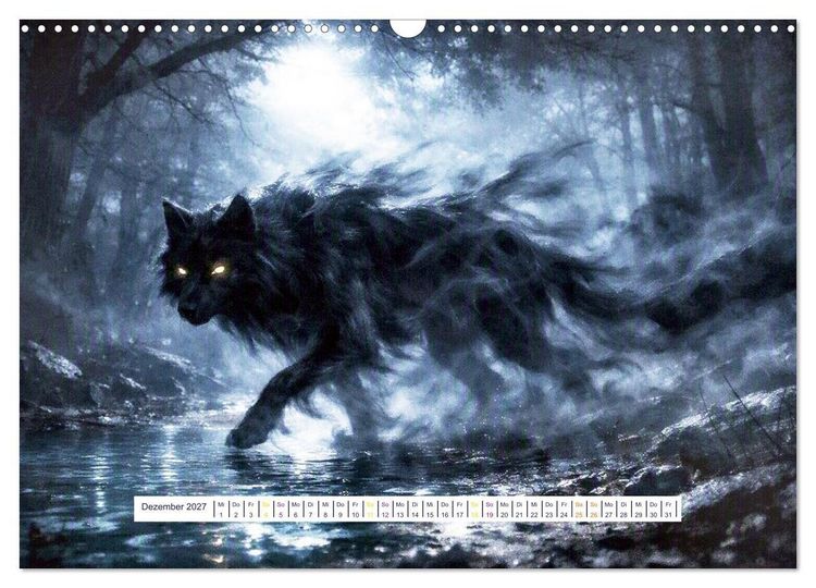 Produktbild: UNsichtbare Tiere - Eine poetische Sammlung aus Licht, Nebel und Fantasie (Wandkalender 2027 DIN A3 quer), CALVENDO Monatskalender