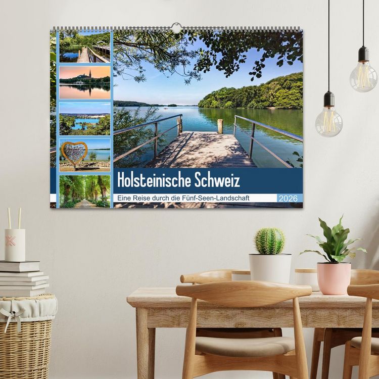 Produktbild: Holsteinische Schweiz - F&uuml;nf-Seen-Landschaft (Wandkalender 2026 DIN A2 quer), CALVENDO Monatskalender