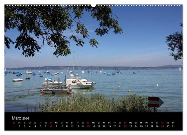 Produktbild: Faszination Bodensee (Wandkalender 2026 DIN A2 quer), CALVENDO Monatskalender