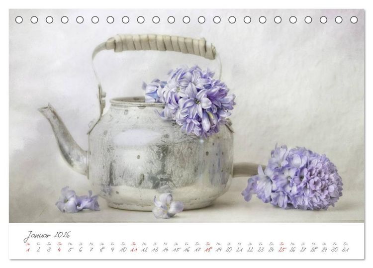 Produktbild: Bl&uuml;ten Poesie (Tischkalender 2026 DIN A5 quer), CALVENDO Monatskalender