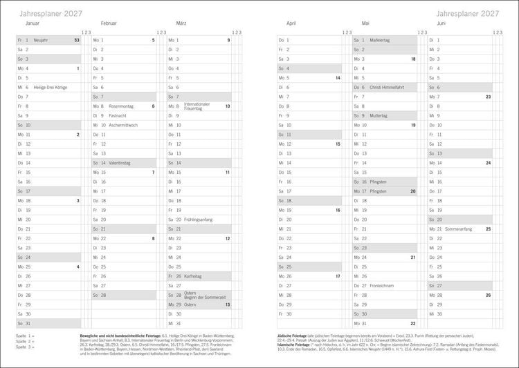 Produktbild: Loriot Agenda A5 2027