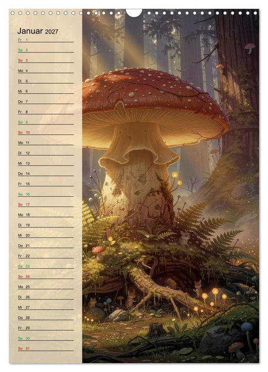 Produktbild: Pilze wie im M&auml;rchen (Wandkalender 2027 DIN A3 hoch), CALVENDO Monatskalender