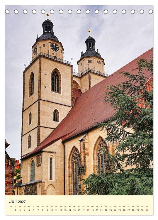 Produktbild: Luthergedenkst&auml;tten in Eisleben und Wittenberg (Tischkalender 2027 DIN A5 hoch), CALVENDO Monatskalender