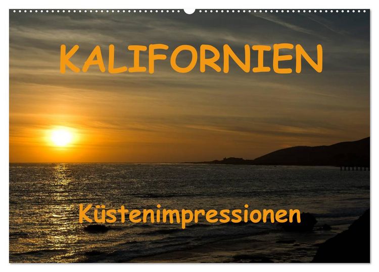 Produktbild: KALIFORNIEN K&uuml;stenimpressionen (Wandkalender 2026 DIN A2 quer), CALVENDO Monatskalender