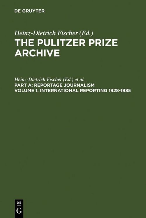 Produktbild: International Reporting 1928-1985