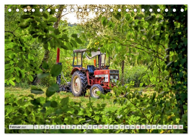 Produktbild: Landmaschinen im Dornr&ouml;schenschlaf (Tischkalender 2027 DIN A5 quer), CALVENDO Monatskalender
