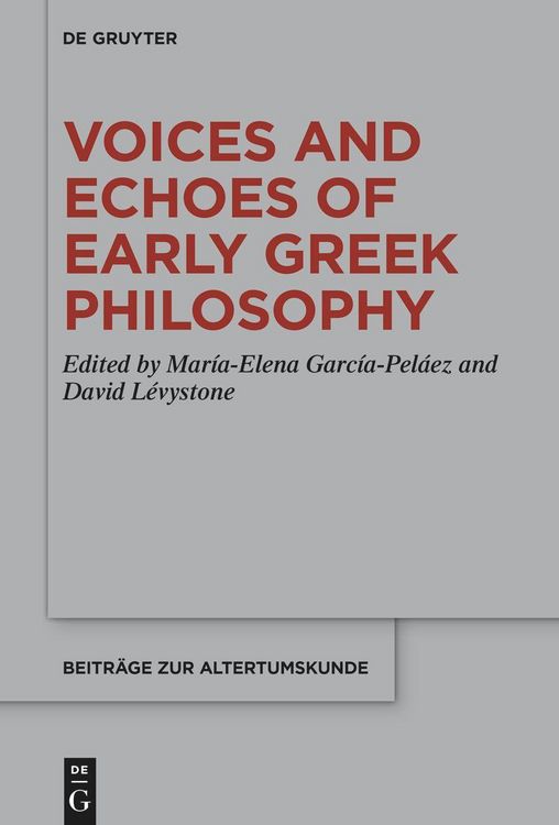 Produktbild: Voices and Echoes of Early Greek Philosophy