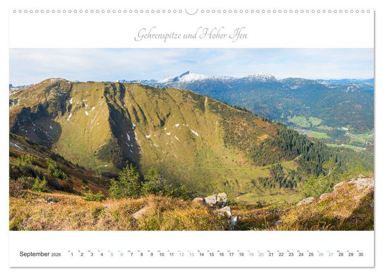 Produktbild: Wanderlust Oberstdorf (Wandkalender 2026 DIN A2 quer), CALVENDO Monatskalender