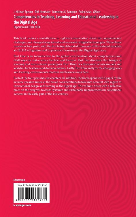 Produktbild: Competencies in Teaching, Learning and Educational Leadership in the Digital Age