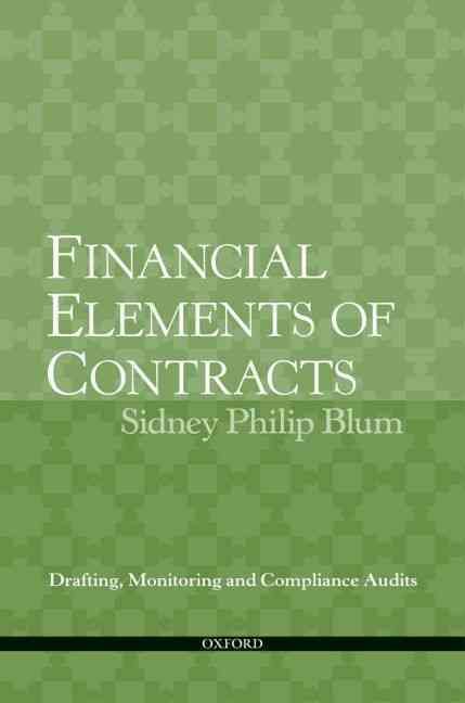 Produktbild: Financial Elements of Contracts: Drafting, Monitoring and Compliance Audits