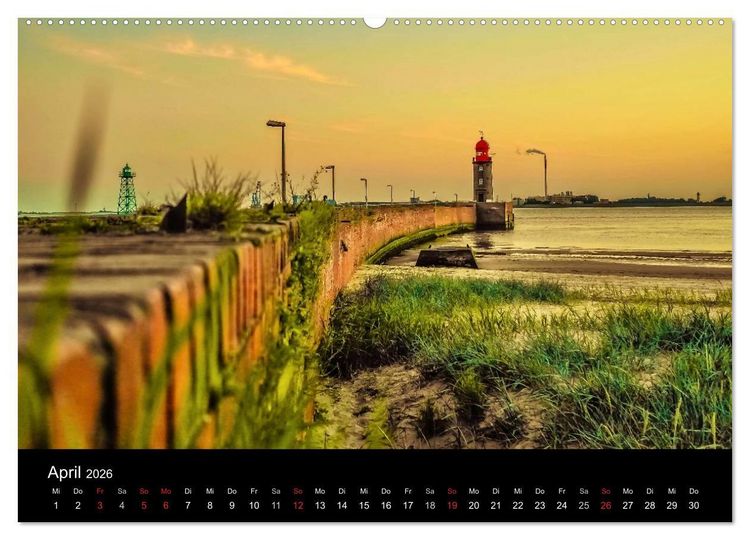 Produktbild: Bremerhaven - Blickpunkte (hochwertiger Premium Wandkalender 2026 DIN A2 quer), Kunstdruck in Hochglanz