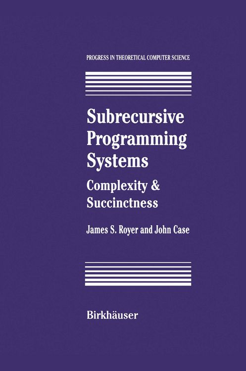 Produktbild: Subrecursive Programming Systems