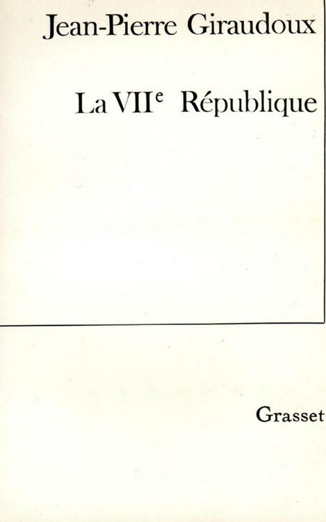 Produktbild: La VIIe r&eacute;publique