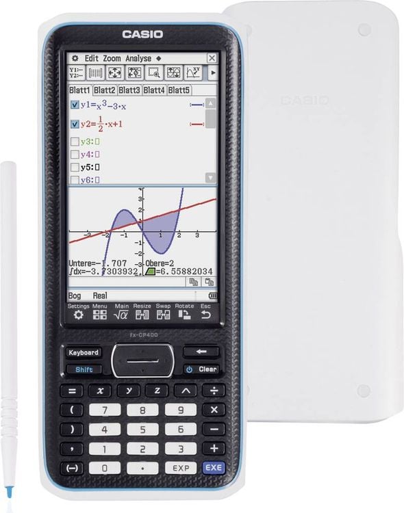 Produktbild: Casio FX-CP400 Grafikrechner Schwarz Display (Stellen): 25 batteriebetrieben (B x H x T) 89 x 21.1 x 206 mm
