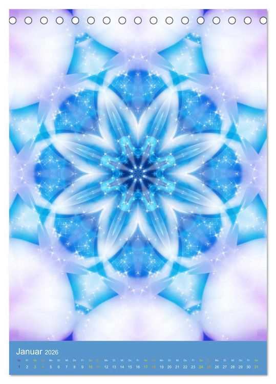 Produktbild: Lichtvolle Mandalas (Tischkalender 2026 DIN A5 hoch), CALVENDO Monatskalender