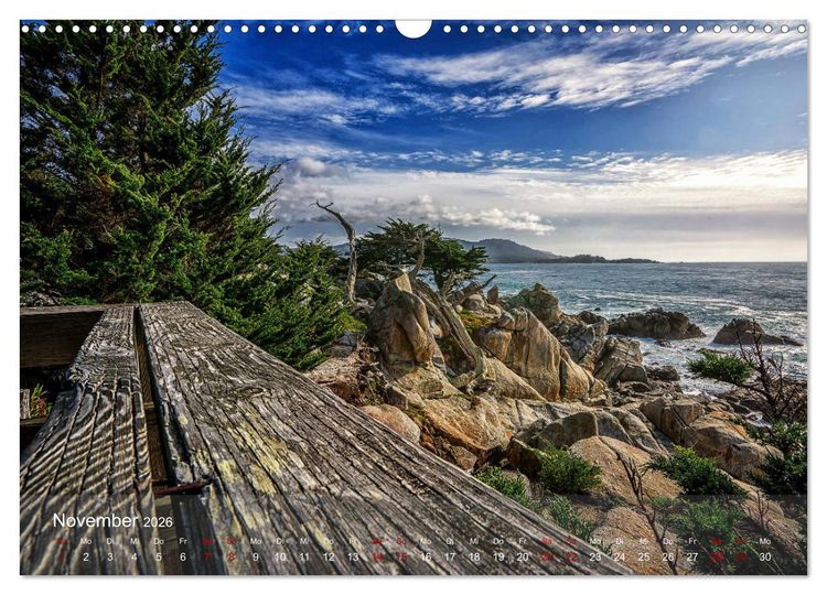 Produktbild: Traumstra&szlig;e Kaliforniens - California Highway No.1 (Wandkalender 2026 DIN A3 quer), CALVENDO Monatskalender