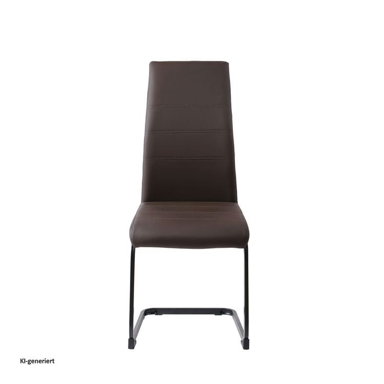 Produktbild: HTI-Living Schwingstuhl SallyP PU Freischwinger Esszimmerstuhl Kunstleder Schwarz